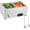 2 x 1/2 pan; 24 qt, variant on Commercial Food Warmer, 6-Pan Stainless Steel Electric Buffet Server, 1500W Bain Marie Hot Food Station for Catering, Restaurant, Hotel, and Banquet Use