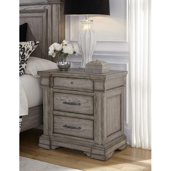 Pulaski Madison Ridge 3 Drawer Nightstand in Heritage Taupe