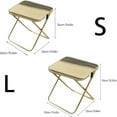 thumbnail image 3 of Foldable Backpack Stool, Portable Mini Outdoor Camping Folding Seat with Adjustable Shoulder Strap, for Camping, Fishing, Hiking, Picnics, Outdoor Barbecue, 3 of 10