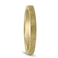 thumbnail image 2 of SZUL Women's 2MM Spun Stone Finish Wedding Band in 14K Yellow Gold, 2 of 4