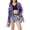 Purple, variant on Women's Casual Sequin Fringe Jacket Shiny Disco Glitter Tassel Coat 90s Retro Streetwear Outerwear One Size Purple