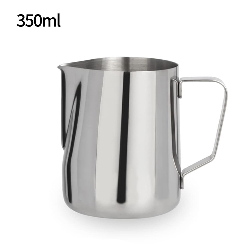 1pc Mini Aluminum Milk Froth Cup, Minimalist Pink Milk Pot For Kitchen