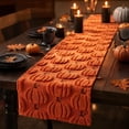 thumbnail image 5 of Halloween Table Runner - 1Pc Quilted Pumpkin Embroidery Tablecloth Party Dining Home Decor D, 5 of 5