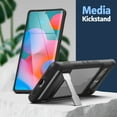 thumbnail image 2 of Encased Clear Back Designed for the Pixel 7 Pro Case with Metal Stand, Slim Kickstand Phone Case for Google Pixel 7 Pro, 2 of 6