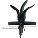 thumbnail image 2 of Diadema de Plumas, Diadema de Plumas Negras Accesorio Vintage Año 20, Diadema Charleston Mujer 1920 con Decoración de Cristal Negro 2pcs, 2 of 4