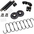 thumbnail image 5 of 40CM Industrial Pipe Pan Pot Rack with 8-Hooks - Wall Mounted Kitchen Utensils Cookware Hanger Organize, 5 of 5