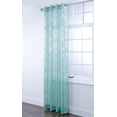 thumbnail image 3 of Stylemaster Home Products Delancey Metallic Print Sheer Grommet Panel, 55 by 84-Inch, Teal, 3 of 3