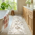 thumbnail image 4 of MeyJey 2'x8' Oriental Vintage Runner Rug for Hallways, Non-Slip Machine Washable Area Rug for Bedroom/Living/Dining/Laundry Room Carpet, Beige/Brown/Gray, 4 of 15