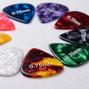 100 PCS Guitar Picks, 0.75mm Thickness Abstract Art Colorful Celluloid Guitar Pick Plectrums Stocking Stuffers For Bass, Electric, Acoustic Guitars