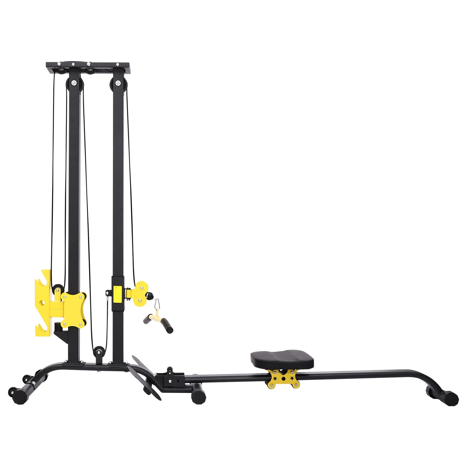 ToppiJoy Multifunctional Fitness Rack Power Cage Multi-Function Power Rack Adjustable Heavy Duty Strength Training Fitness Equipment for Home Gym Black