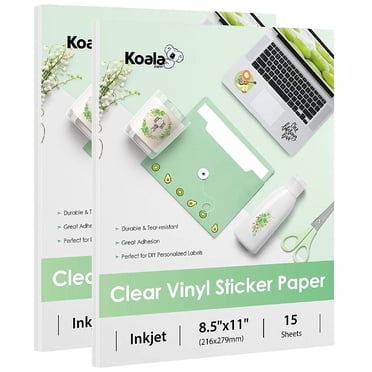 55 Clear Self-Adhesive Laminating Sheets 9x12 Inches By Koala - 4.5 Mil Cold Laminating Film