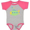 thumbnail image 3 of Inktastic Cute Green Submarine Boys or Girls Baby Bodysuit, 3 of 5