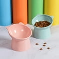 thumbnail image 6 of Elevated Cat Bowls Small Dog 45° Tilted Raised Food Feeding Dish Plastic Stand, 6 of 15