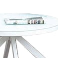 thumbnail image 4 of Saltoro Sherpi Aluminum Round Top Coffee Table Angled Flared Legs, White, 4 of 5