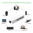 thumbnail image 3 of 3 USB Ports Hub with RJ45 LAN Adapter Laptop Ethernet Dock Network Extender Compatible MacBook Air/Pro (Previous Generation), Chromebook, Windows Laptop, More (White), 3 of 7
