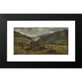 thumbnail image 2 of Johan Christian Dahl 14x9 Black Modern Framed Museum Art Print Titled - View of Hjelle in Valdres (1850), 2 of 5