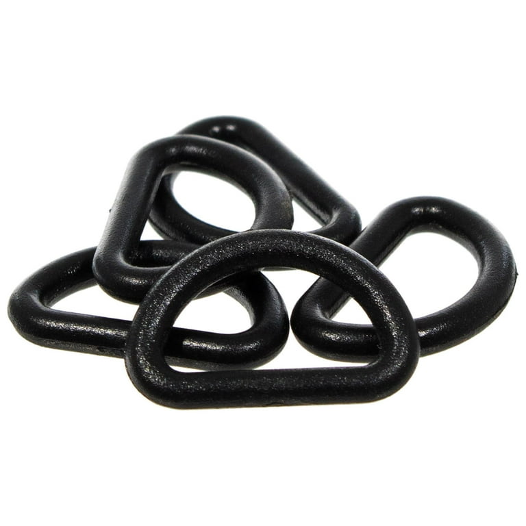 Paracord Planet D-Rings - Multiple Size Options - 1 Inch, 3/4 Inch, 1 1/4  Inch, 1/2 Inch - Choose From 5, 10, 25, 50, and 100 Piece Pack Sizes -  Comes in Color Gunmetal 