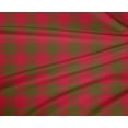 thumbnail image 4 of oneOone Polyester Lycra Dark Olive Green Fabric Gingham Check Sewing Craft Projects Fabric Prints By Yard 56 Inches Wide, 4 of 4