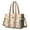 Pitbull Dog And, variant on Teacher Tote Bag,Paw Prints and Bones Teacher Utility Tote Bag,Large Work Tote Bags for Women with Multiple Pockets,Top Zipper Closure,13.8x10.6x6.7 Inch