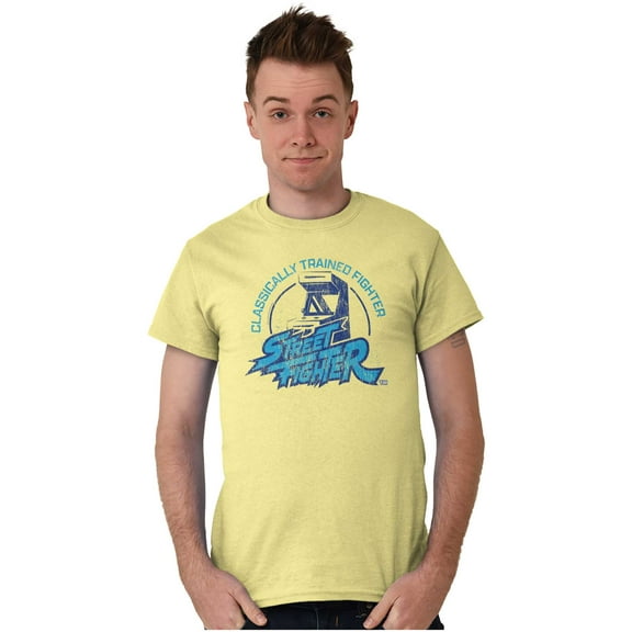 Trained Street Fighter Arcade Video Men's Graphic T Shirt Tees Brisco Brands S