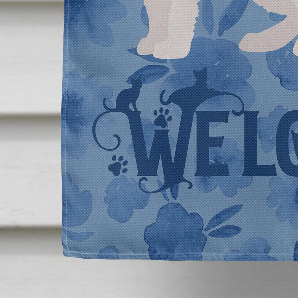 La Perm #1 Cat Welcome Flag Canvas House Size
