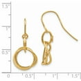 thumbnail image 2 of FB Jewels 14K Yellow Gold Small Twisted Circle Shepherd Hook Earrings, 2 of 4