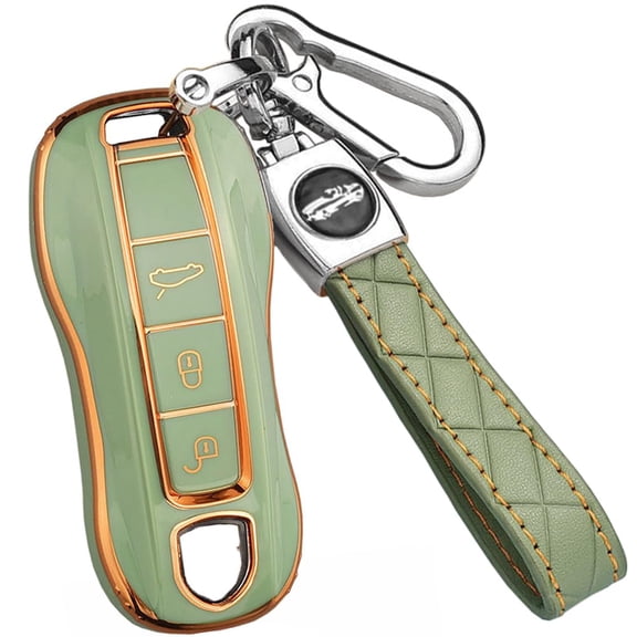 for Porsche 911 Key Fob Cover 2021 2020 Keyless Keychain Holder Fashion TPU Full Protector Red Key Fob Case Shell for Porsche Macan Cayenne Panamera