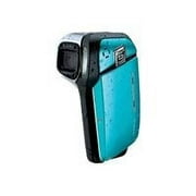 Sanyo Xacti VPC-E1 - Camcorder - 6.0 MP - 5x optical zoom - flash card - underwater up to 5 ft - blue