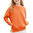 thumbnail image 1 of Chandail en Molleton à Manches Longues pour Filles, Col Rond avec Poche, Grande Année, 1 of 8
