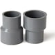 thumbnail image 1 of Straight PVC Reducer Adapter for Garden Farm Greenhouse Water Supply Pipes (ID 40mm to 20mm, Gray), 1 of 2