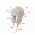thumbnail image 3 of Generic Warm Winter Ear Cover Beanie For Women Stylish Plush Earflap Hat For Women Hood Ski Over Windproof Plush Hood Fuzzy Ski Winter Adjustable Women Men Gender-Neutral Knit Head Warmer, 3 of 4