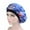 Blue, variant on Women Satin Night Sleep Cap Hair Bonnet Hat Silk Head Cover Wide Elastic Band