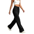 thumbnail image 5 of Diufon Womens Wide Leg Sweatpants High Waisted Drawstring Travel Pants Soft Comfy Loose Joggers with Pockets, 5 of 9
