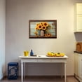 thumbnail image 2 of ZHONGYUTONG Rustic Sunflower Canvas Wall Art Farmhouse Yellow Flower Pictures Country Floral Painting Print for Bathroom Decor Framed (12.00" x 18.00"), 2 of 5