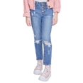 thumbnail image 2 of YMI Jeans Girls Selena Dream Button Fly Straight Leg Hybrid Jean, 2 of 7