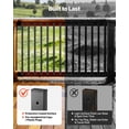 thumbnail image 2 of VEVOR 61 Pack Deck Balusters, 36 in Galvanized Steel Railing Spindles, Hollow Rectangle Metal Decking Stair Balusters with Pre-Drilled Hole, End Caps, Screws, for Deck, Porch & Stair Railing, Black, 2 of 8