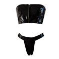 thumbnail image 1 of Gibobby Ropa sexy de mujer para sexo Lencería para mujer con encaje frontal abierto, ropa de dormir halter Nighty(Negro, XXG), 1 of 5
