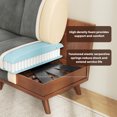 thumbnail image 4 of Vesgantti 97" Modular Sectional Sofa, L-Shaped Corduroy Couch with Movable Ottoman, Deep Seat and Spring Cushions for Living Room, Bedroom, Apartment, 4 of 7