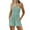 Mint Green, variant on Womens Summer Short Romper Solid Smocked Casual Jumpsuit with Pockets Comfort Soft Sleeveless High Waist Rompers, Green, XL