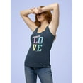 thumbnail image 2 of Love Pastel Colors  Racerback Tank Women -Image by Shutterstock, Female Small, 2 of 4