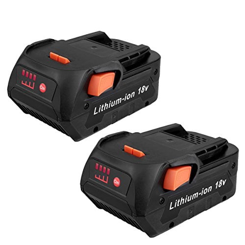 2 Pack 18V 4.0Ah Lithium-Ion Battery for RIDGID R840087 R840085 R840083