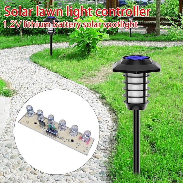 Placa De Circuito De Luz Solar Para Césped Placa de circuito de luz solar para césped de 1,2 V con interruptor de control de luz subterráneo Wdftyju Libre de BPA