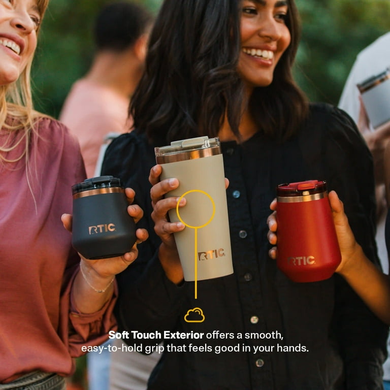 RTIC 18 oz Ceramic Lined Insulated Happy Hour Pint Tumbler, Leak