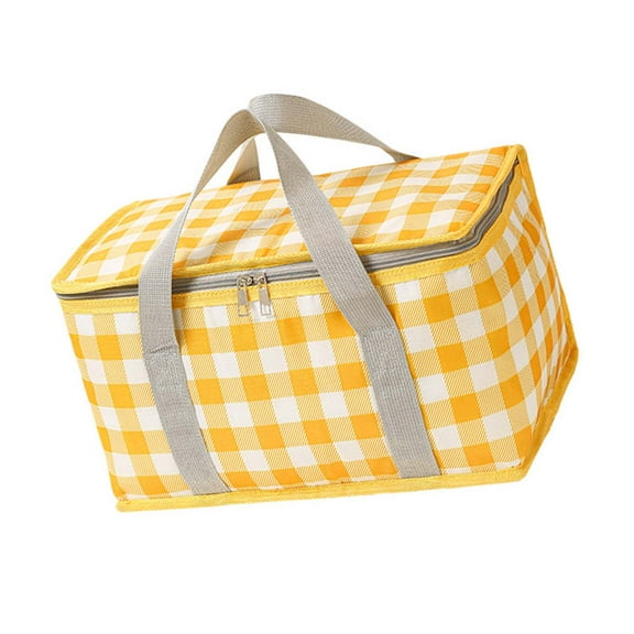 Reusable Beach Coolers Bag Insulated Picnics Basket Coolers Bag Drink Carriers Insulated Bags for Camping Meal Delivery