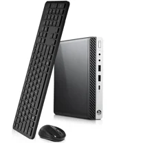 Restored HP EtiteDesk 800 G3 Mini Desktop PC - Intel Core i3-6100T, 3.20 GHz - 16GB DDR4 RAM, 512GB SSD - Wi-Fi, Keyboard & Mouse - Win 11 Pro (Refurbished)