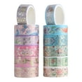 thumbnail image 1 of de 12 de cias Washi, de papel de enmascarar bronceadas para manualidades, tarjetas de álbum de recortes, envoltorio de, 1 of 3