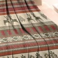 thumbnail image 3 of Red and Brown Christmas Pattern Blanket,Comfortable Soft Flannel Throw Blanket,All Season,Warm Lightweight Blankets for Sofa Bed Couch Living Room Chair,30"x40", 3 of 4