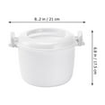 thumbnail image 2 of OUNONA 2pcs Rice Cooker Small Microwave Oatmeal Cooker White Heating Restaurant Use, 2 of 8
