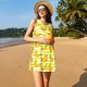 thumbnail image 3 of Fotbe Bananas On A Striped Vestido de Verano sin Mangas para Mujer – Vestido Midi Línea A, Estilo Camiseta Floral, Vestido Playero Casual y Fluido, 3 of 7