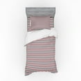 thumbnail image 1 of Ambesonne Geometric Bedding Set 3 Pcs, Round Edged Pink Rhombus, Twin, Taupe Grey Pale Pink, 1 of 3